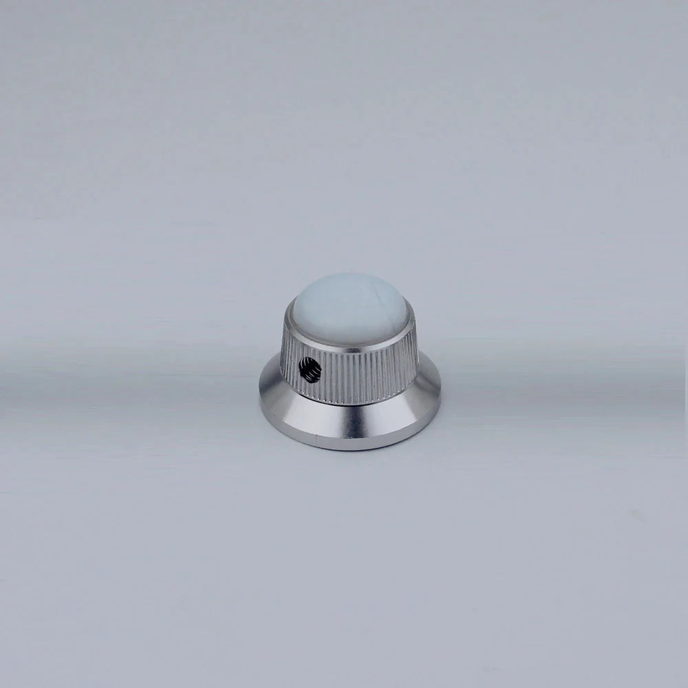 Opal Stone Surface Hat‑Type Metal Control Knobs Dia. 6mm for Electric Guitar & Bass | Guyker