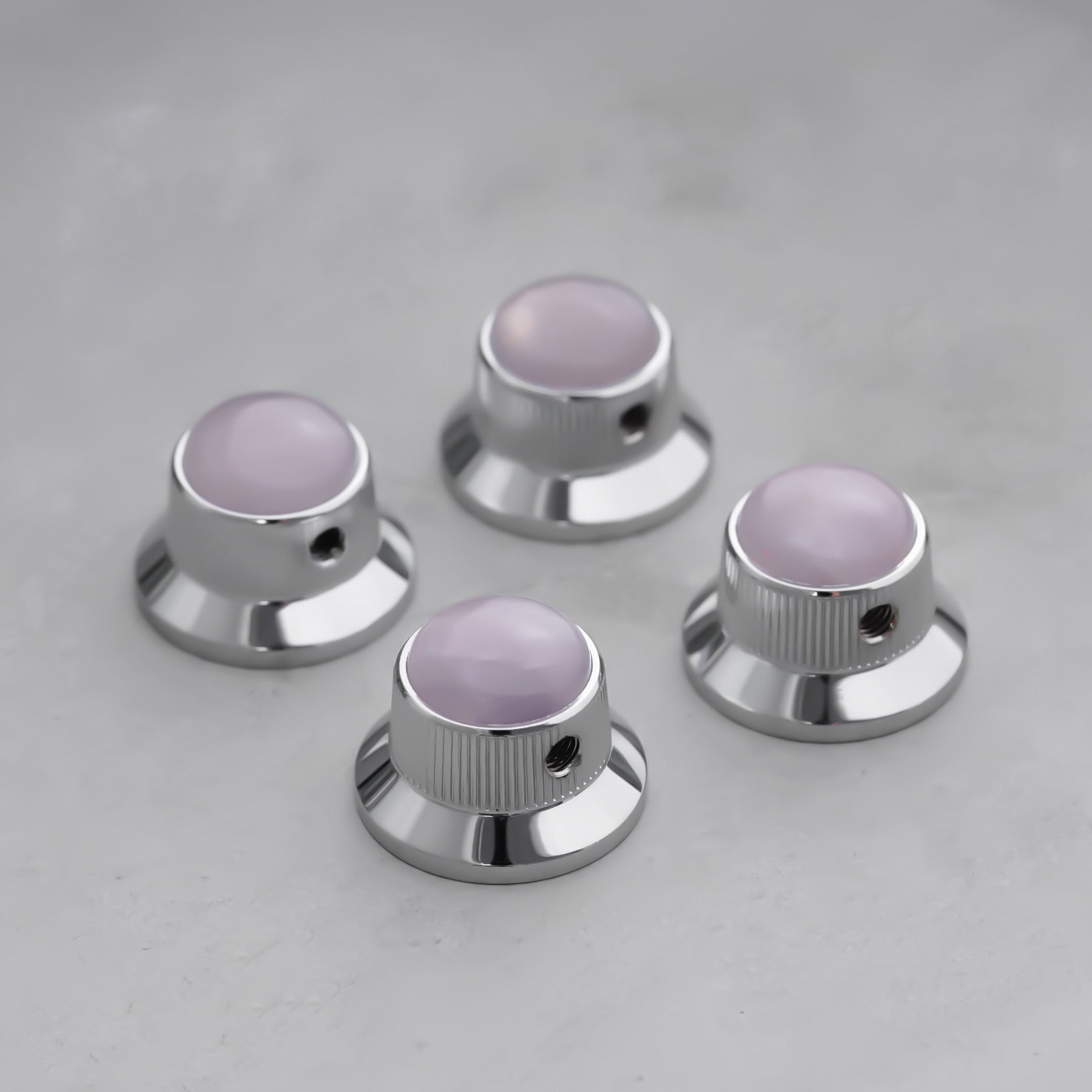 Opal Stone Surface Hat‑Type Metal Control Knobs Dia. 6mm for Electric Guitar & Bass | Guyker