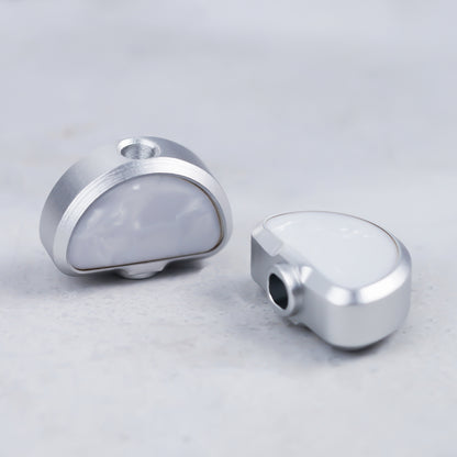 P04 Botones de afinación en forma de concha blanca Guyker para afinadores 3R3L