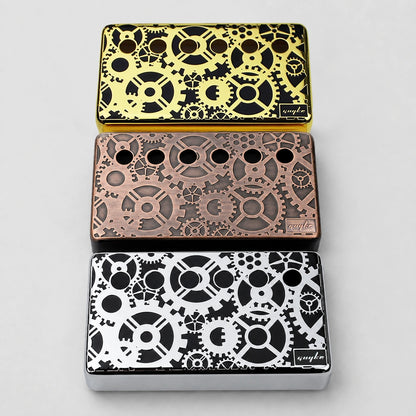 PC004 Cupronickel Gear Pattern Surface Humbucker Guitar Pickup Covers Set 50/52MM