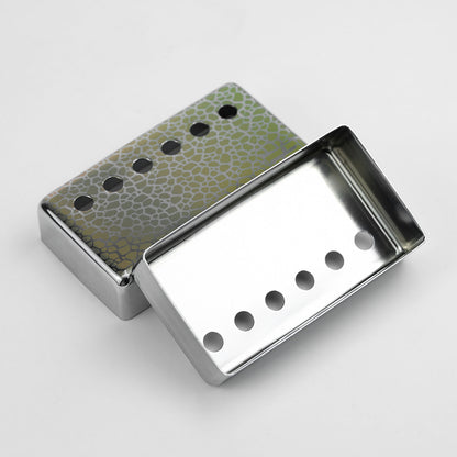 Guyker PC016 Nickel Silver Humbucker Iridescent Stone Pattern Guitar Pickup Covers Set4