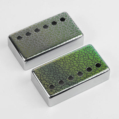 Guyker PC016 Nickel Silver Humbucker Iridescent Stone Pattern Guitar Pickup Covers Set11