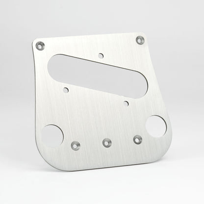 Guyker PG007 Brushed Stainless Steel Tele Style Guitar Bridge Base Plate