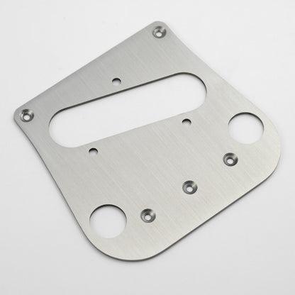 Guyker PG007 Brushed Stainless Steel Tele Style Guitar Bridge Base Plate