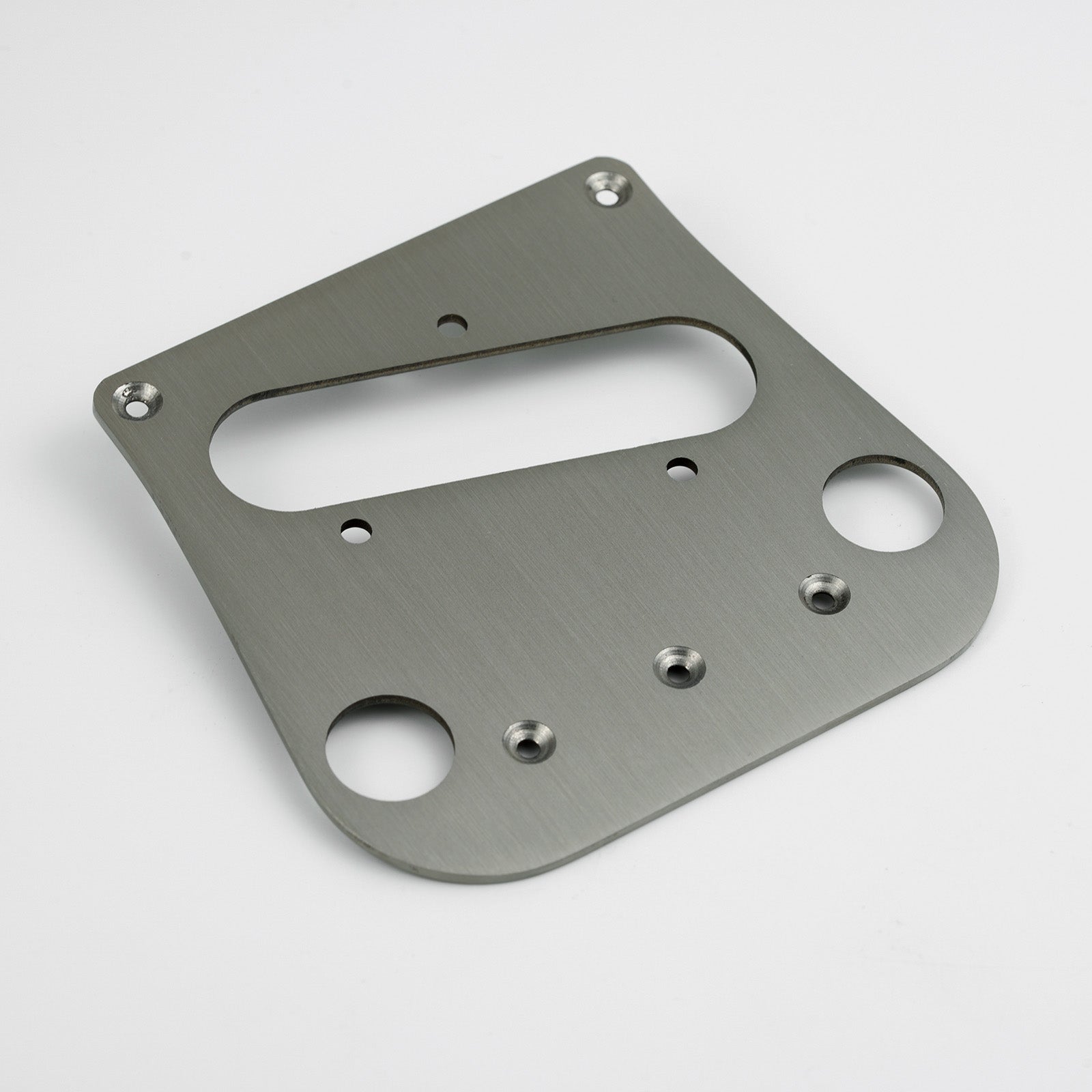 Guyker PG007 Brushed Stainless Steel Tele Style Guitar Bridge Base Plate