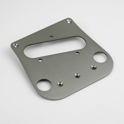Guyker PG007 Brushed Stainless Steel Tele Style Guitar Bridge Base Plate