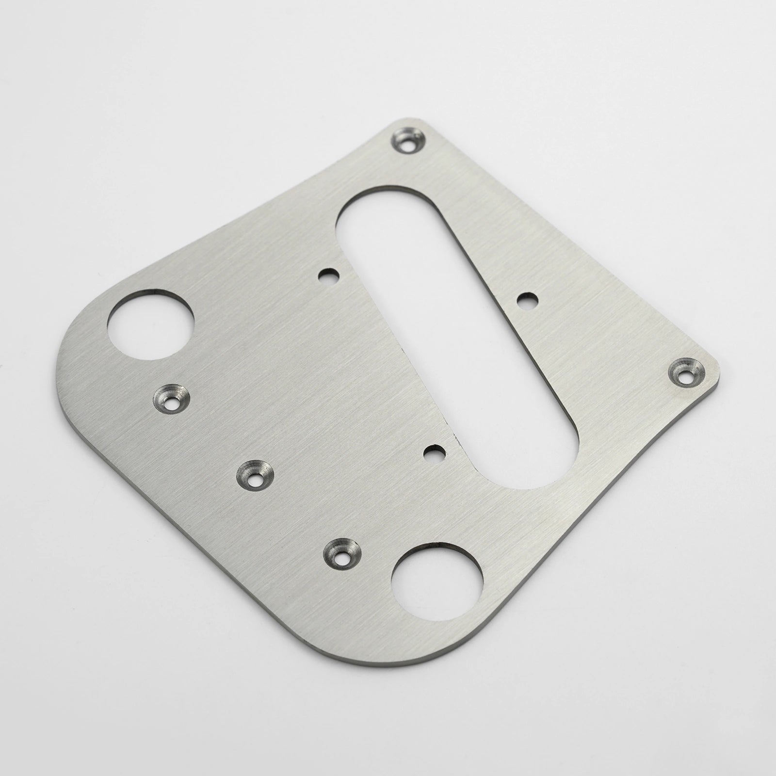 Guyker PG007 Brushed Stainless Steel Tele Style Guitar Bridge Base Plate