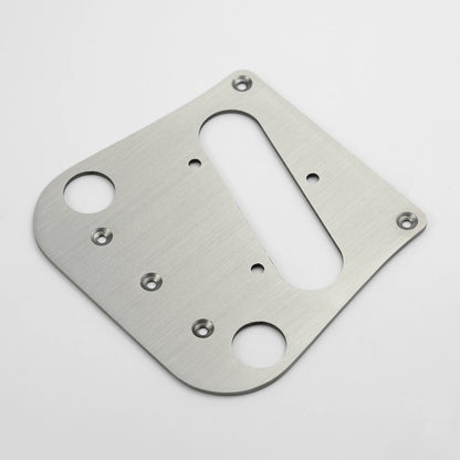 Guyker PG007 Brushed Stainless Steel Tele Style Guitar Bridge Base Plate