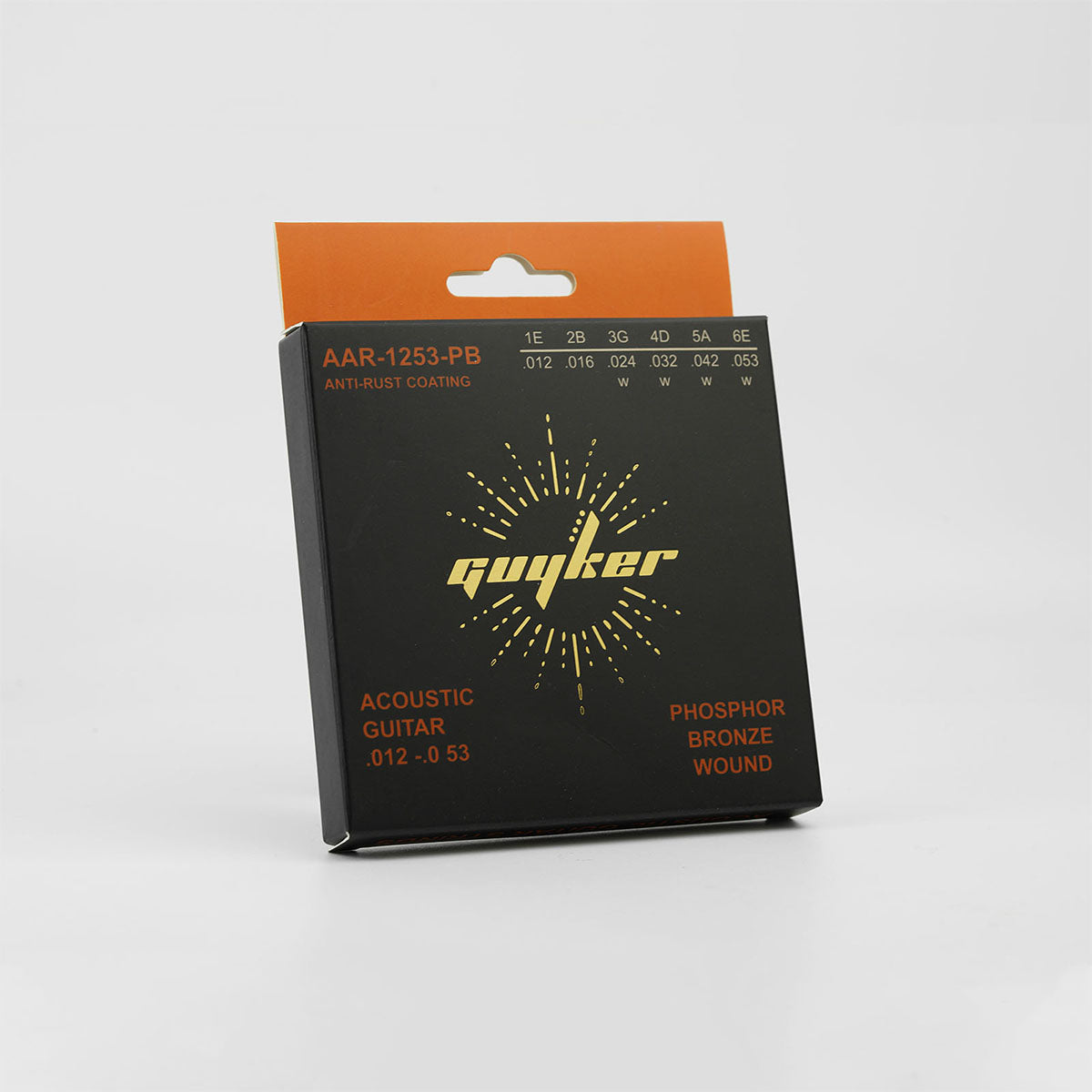 Phosphor Bronze Acoustic Guitar Strings with Anti-Rust Coating Guyker