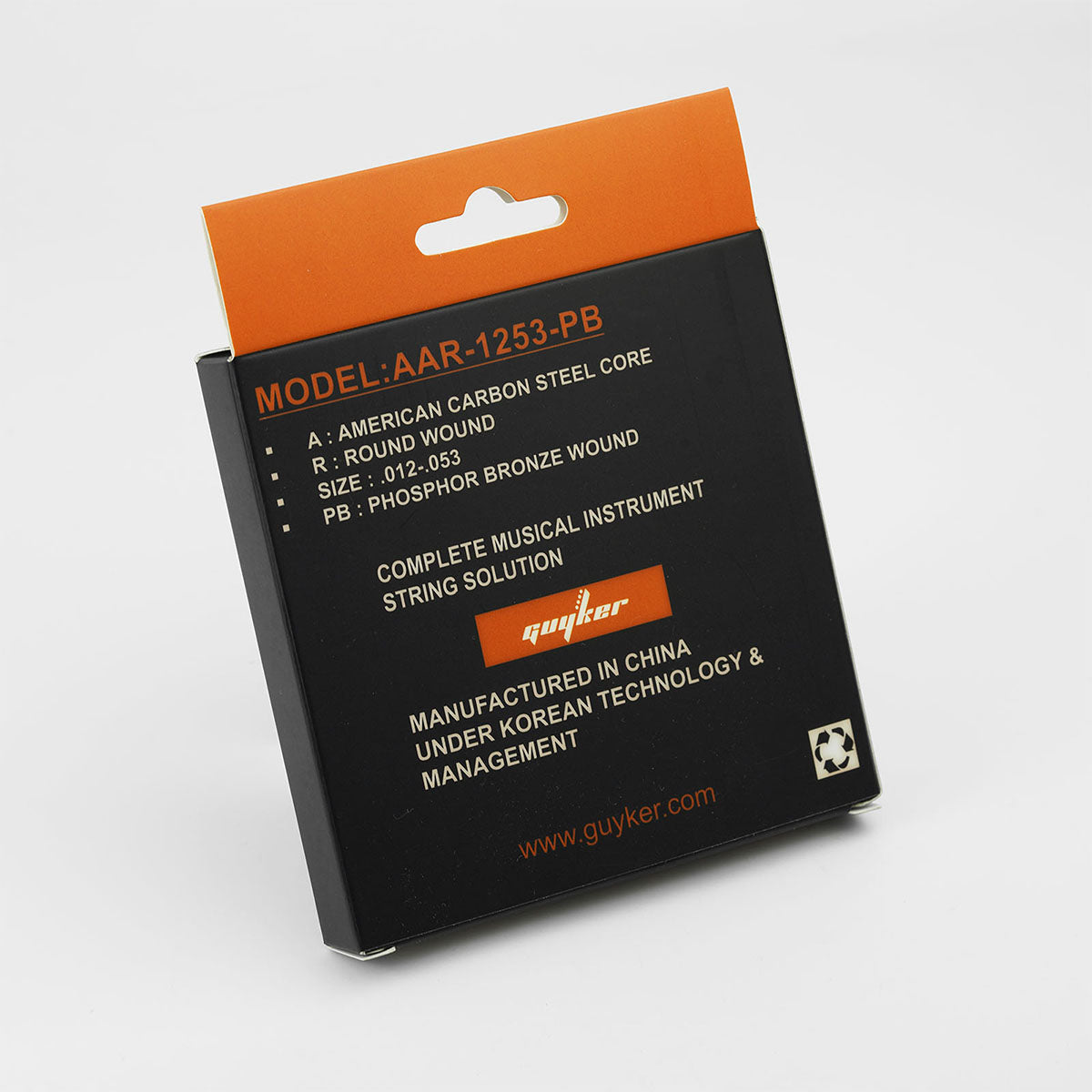 Phosphor Bronze Acoustic Guitar Strings with Anti-Rust Coating Guyker