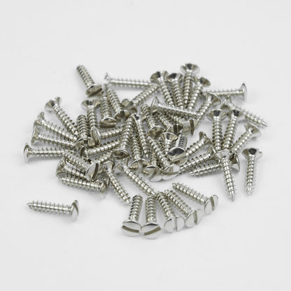 Guyker Stainless Steel Pickguard Screws M2.8×12.9mm for Electric Guitar