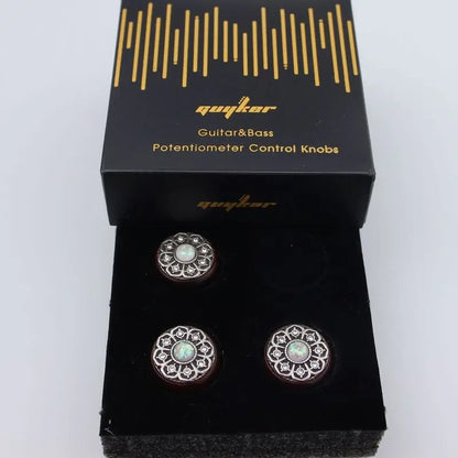 Potentiometer Knob with Decorative Top – 6MM Guitar Control Knobs | Guyker