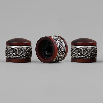 Red Sandalwood & Ebony Potentiometer Control Knob Dia. 6mm for Guitar & Bass | Guyker