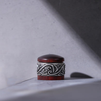Red Sandalwood & Ebony Potentiometer Control Knob Dia. 6mm for Guitar & Bass | Guyker