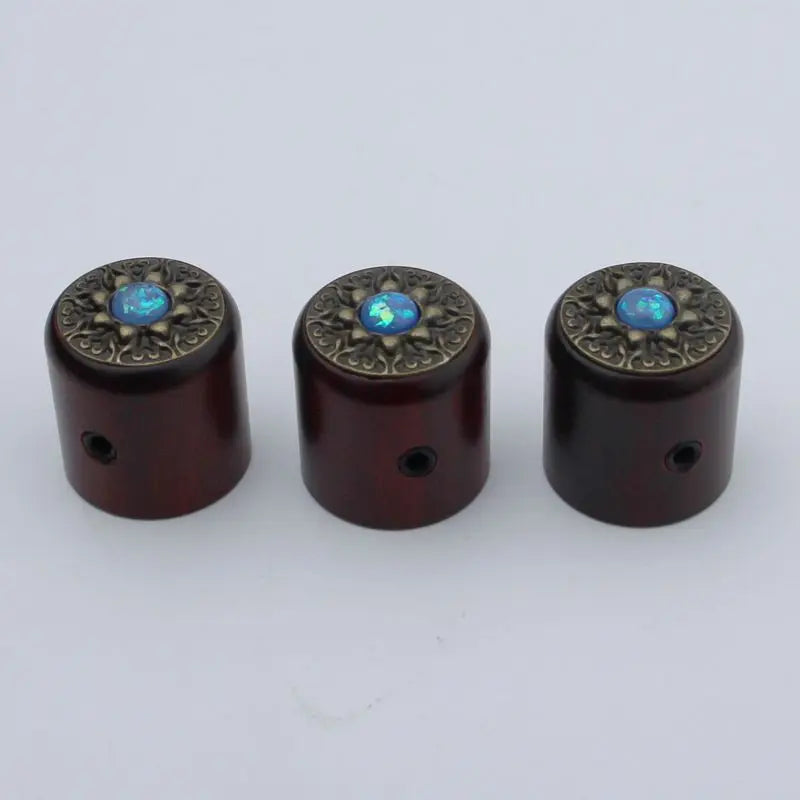 Retro Pattern Surface Potentiometer Control Knob Dia. 6mm for Guitar & Bass | Guyker