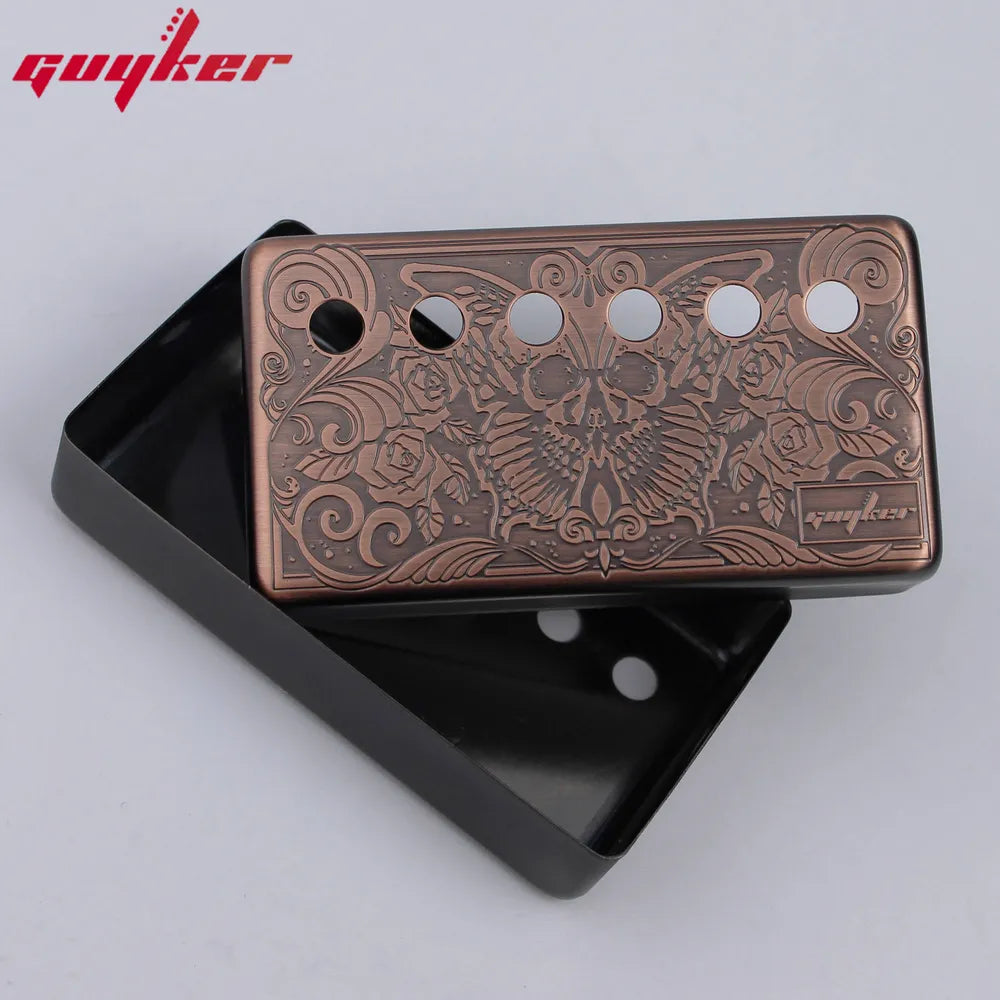 PC003 Cupronickel Butterfly Surface Humbucker Guitar Pickup Covers Set 50/52MM