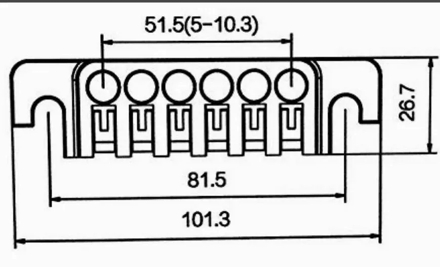 Guyker TP6 Guyker Tune-O-Matic Bridges Stop Bar Tailpiece Replacement - Guyker
