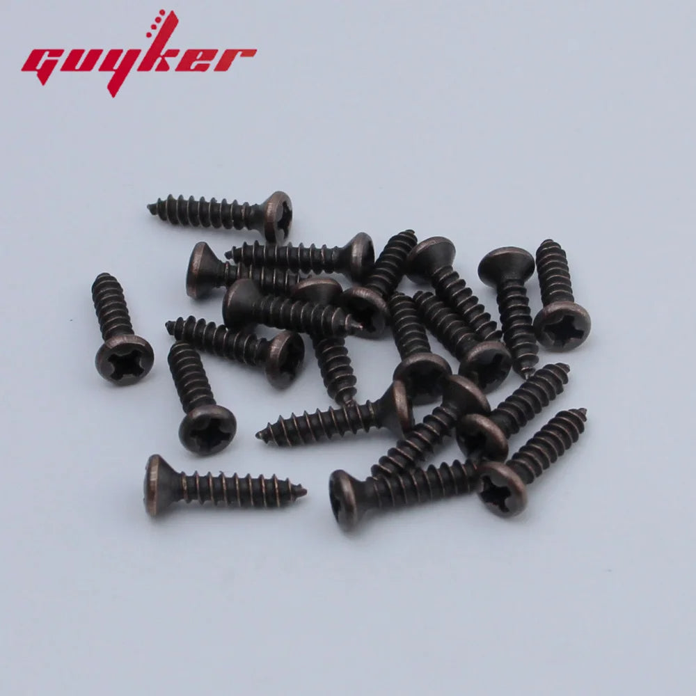 Acoustic Guitar Electric Guitar Guard Steel Screw for ST TL Guitar Electric Bass Panel Chrome Screw Guitar accessories