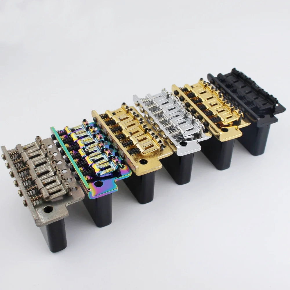 ST Tremolo Bridge Vintage Bent Steel Saddles Brass Block Guyker