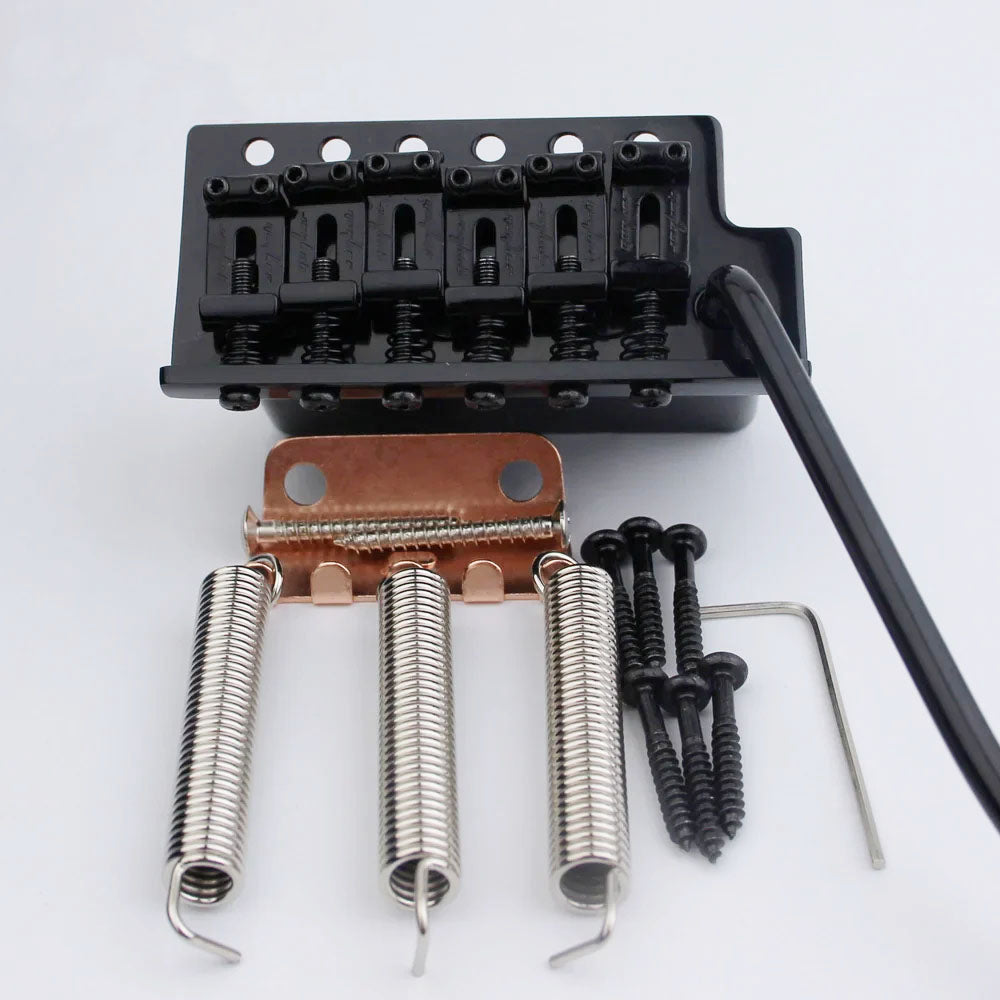 ST Tremolo Bridge Vintage Bent Steel Saddles Brass Block Guyker