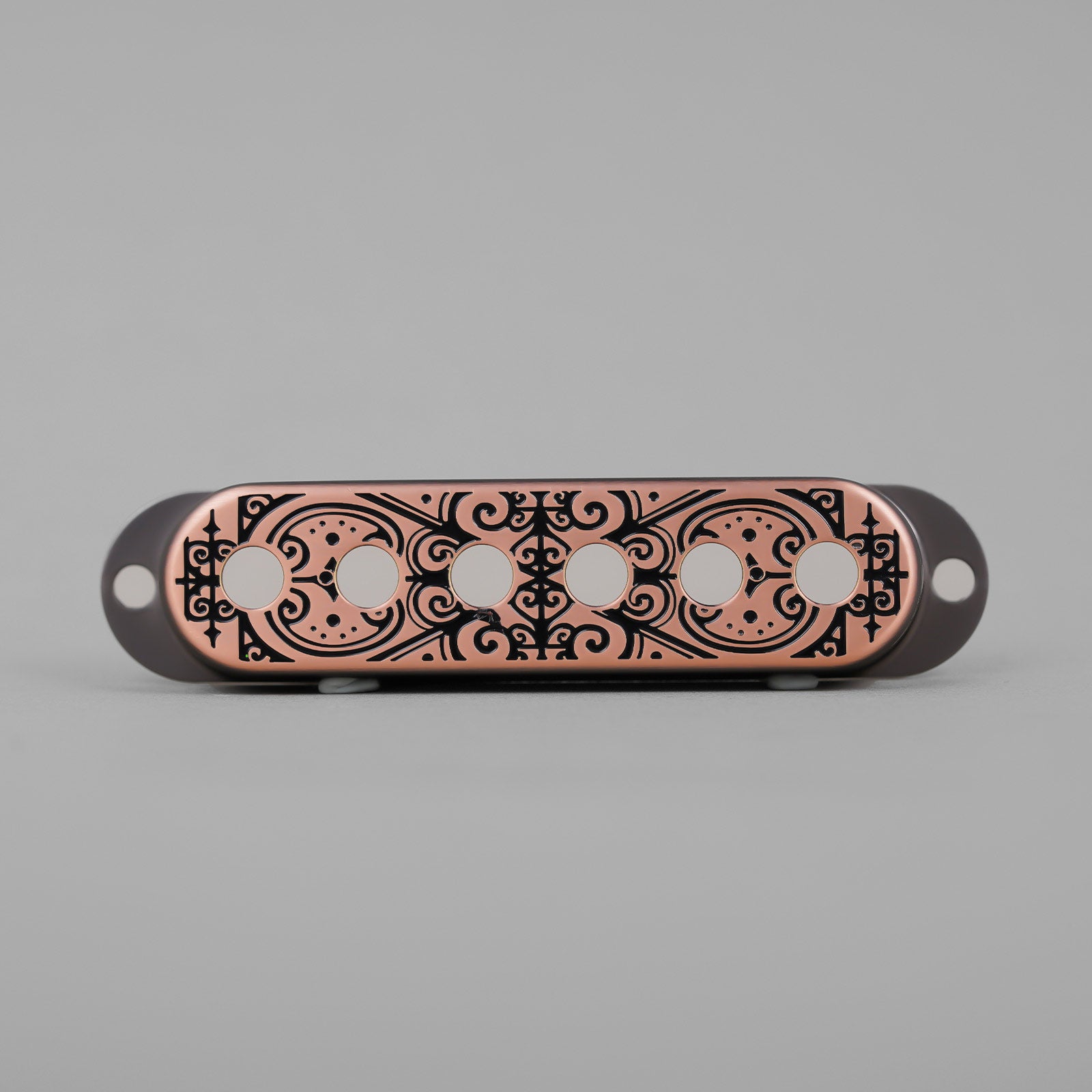 Scroll Pattern  Brass Single Pickup Covers for Strat Guitars | Guyker
