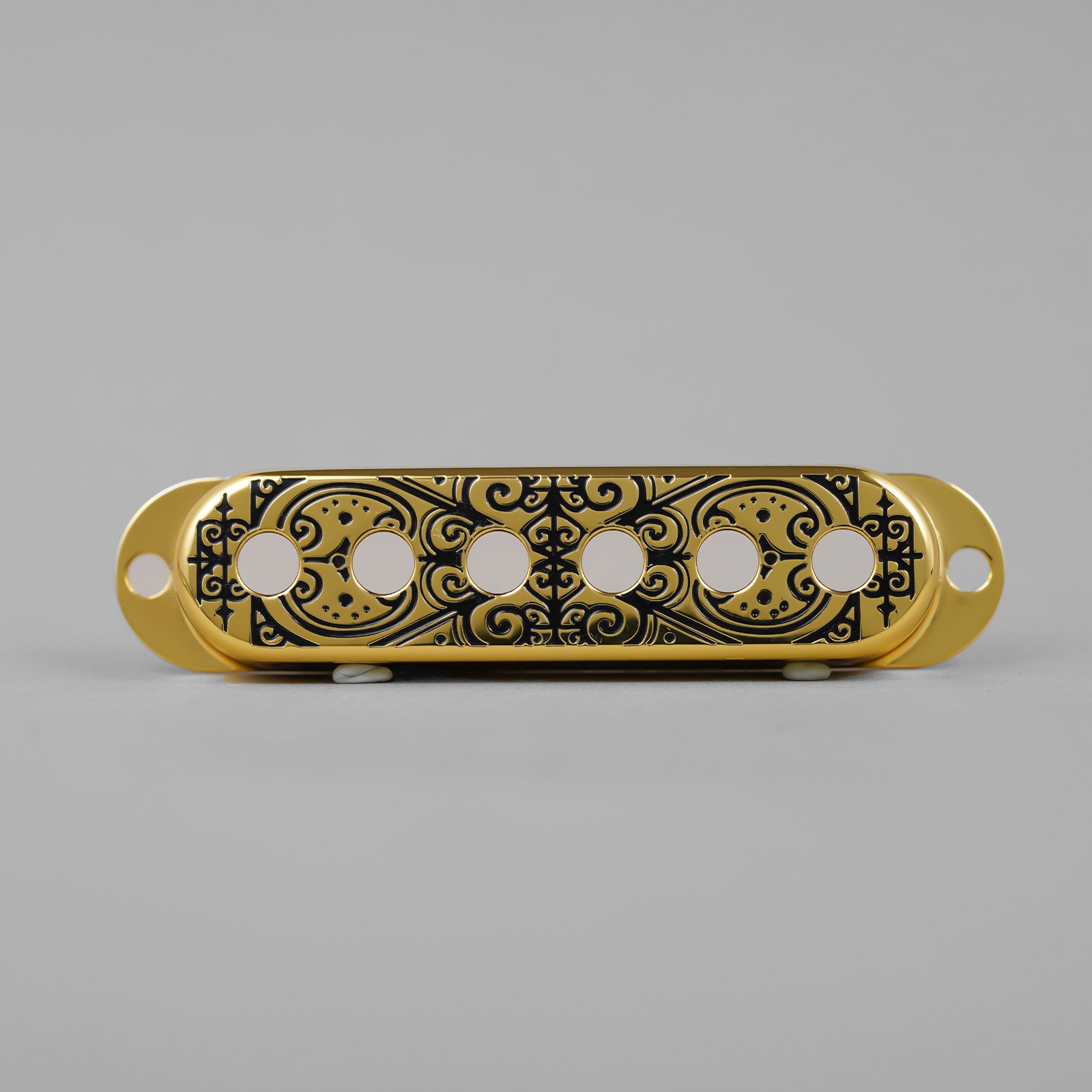 Scroll Pattern  Brass Single Pickup Covers for Strat Guitars | Guyker
