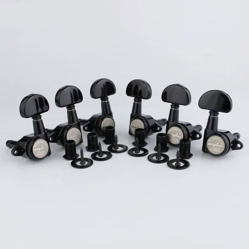Sealed Locking Tuners 1:21 Gear 3R+3L for Guitar Set Guyker 