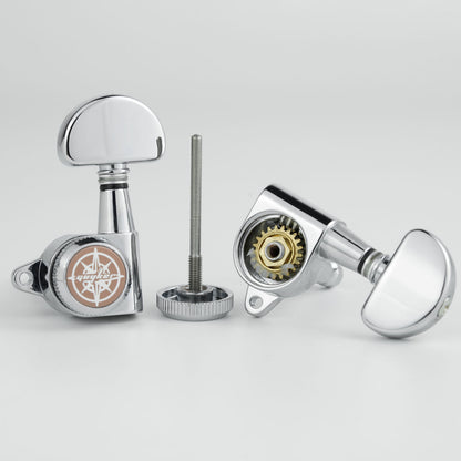 Sealed Locking Tuners 1:21 Gear 3R+3L for Guitar Set Guyker 