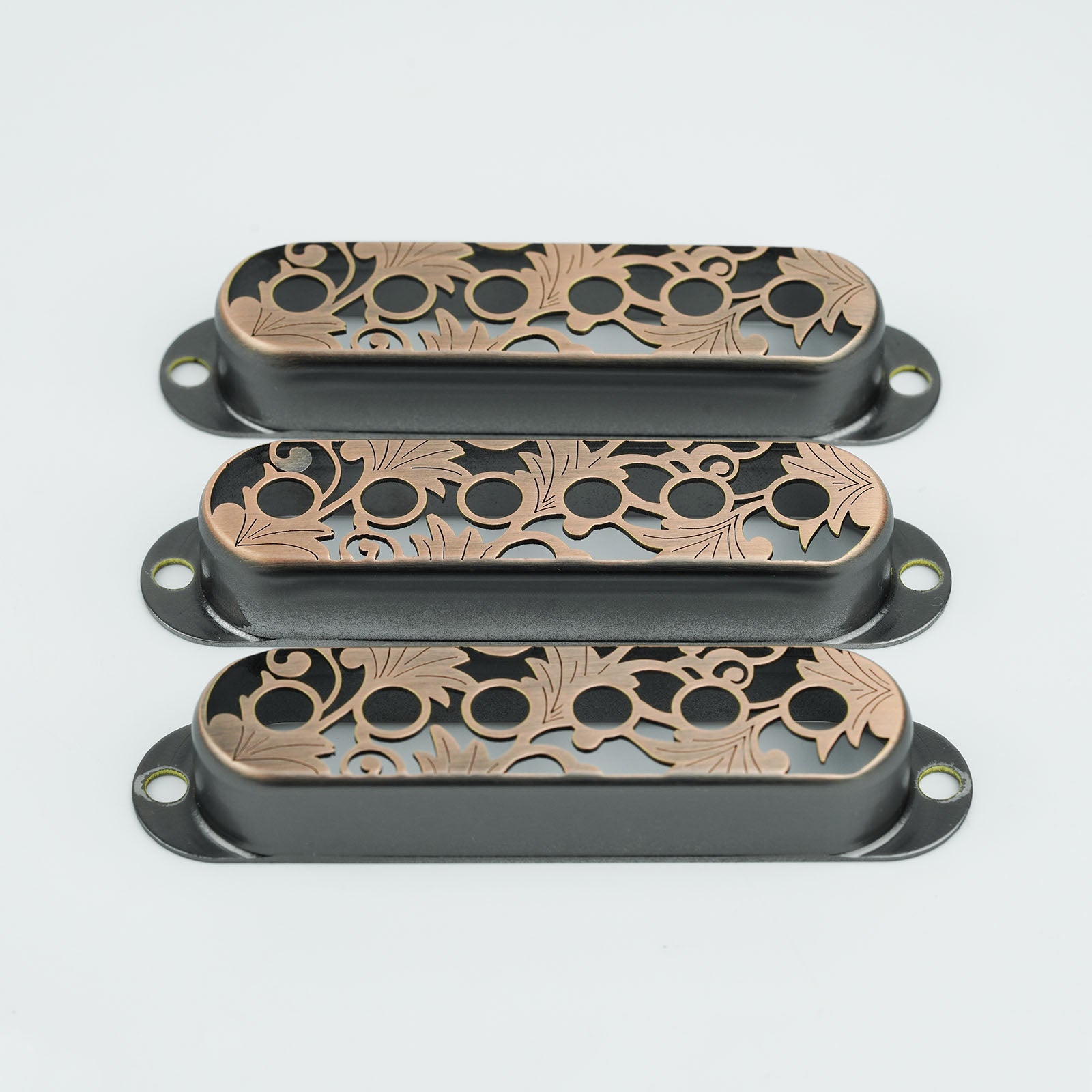 Single Coil Pickup Covers – Copper Hollow Design 52mm | Guyker