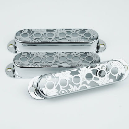 Single Coil Pickup Covers – Copper Hollow Design 52mm | Guyker
