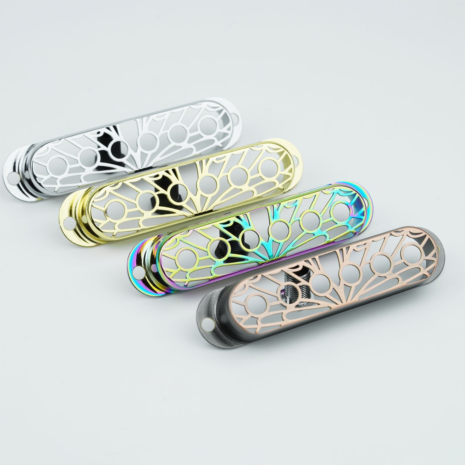 Single Coil Pickup Covers – Copper Hollow Out 52mm Spacing | Guyker