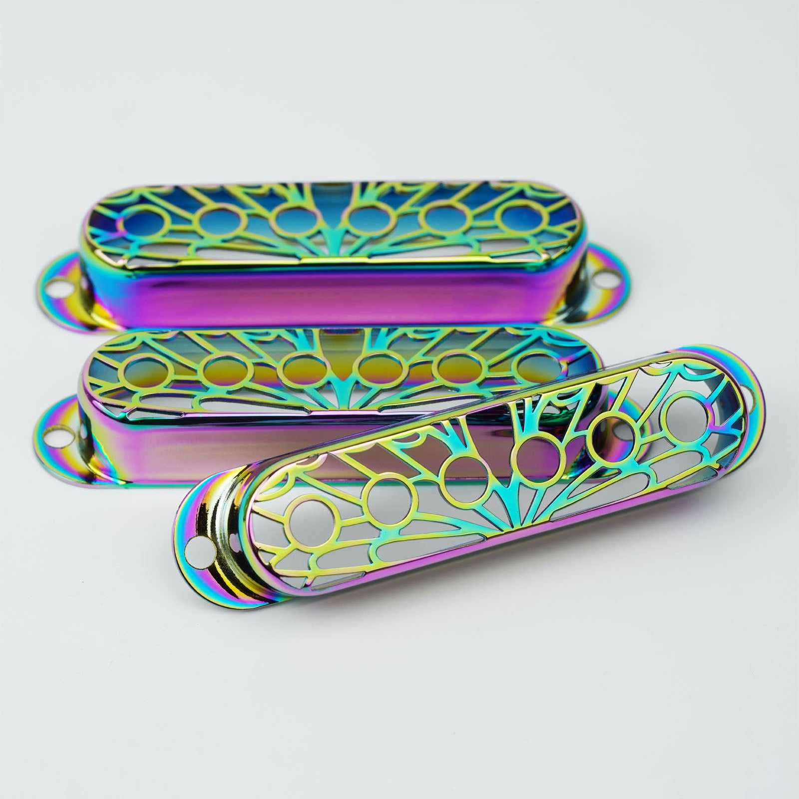 Single Coil Pickup Covers – Copper Hollow Out 52mm Spacing | Guyker