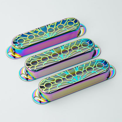 Single Coil Pickup Covers – Copper Hollow Out 52mm Spacing | Guyker