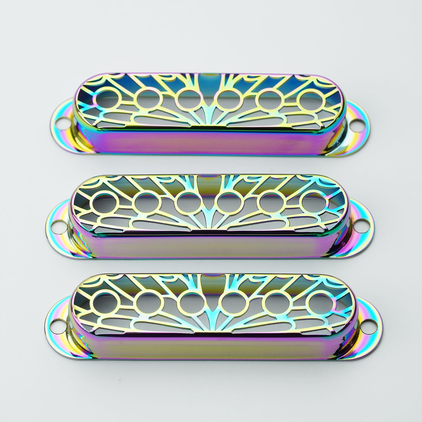 Single Coil Pickup Covers – Copper Hollow Out 52mm Spacing | Guyker
