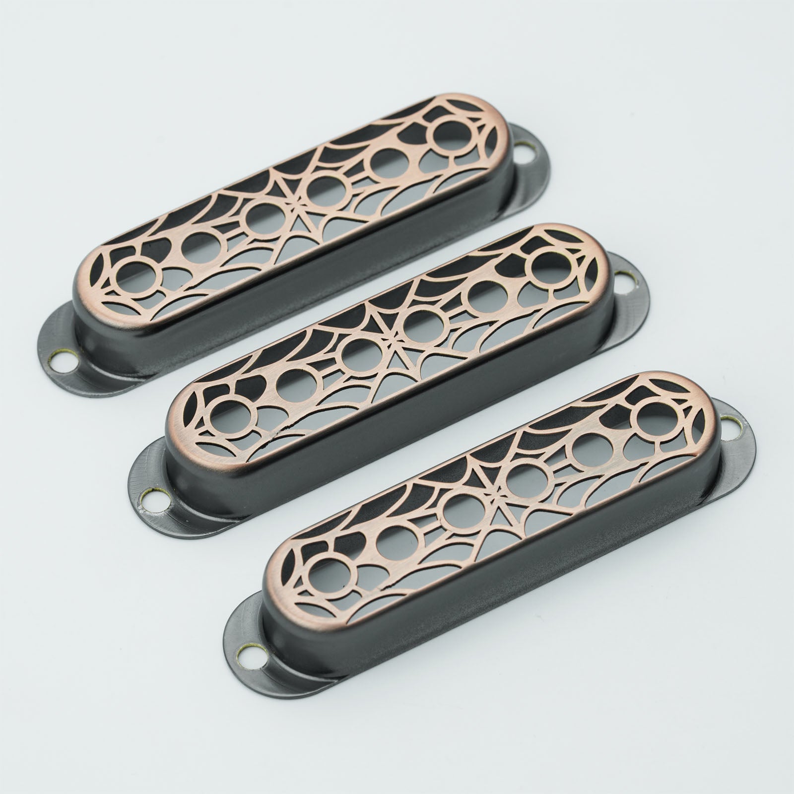 Single Coil Pickup Covers – Spider Web Copper 52mm | Guyker