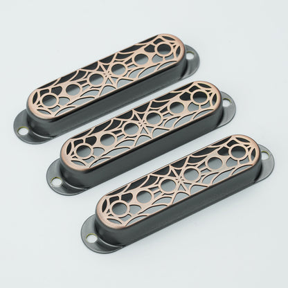 Single Coil Pickup Covers – Spider Web Copper 52mm | Guyker