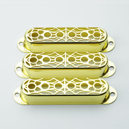 Single Coil Pickup Covers – Spider Web Copper 52mm | Guyker