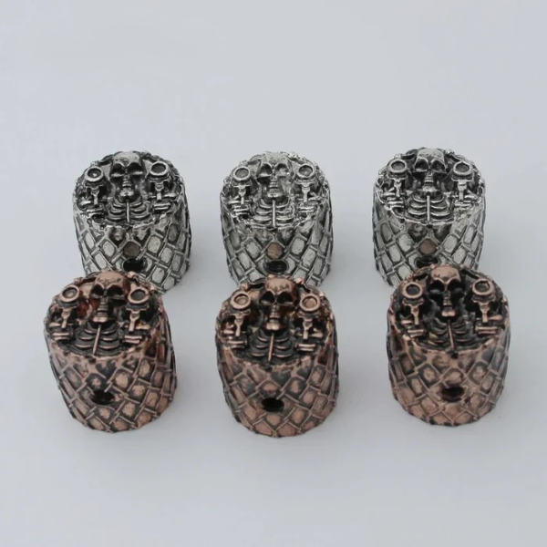Skull Design Control Knobs Dia. 6mm – Retro Style for Guitar & Bass | Guyker