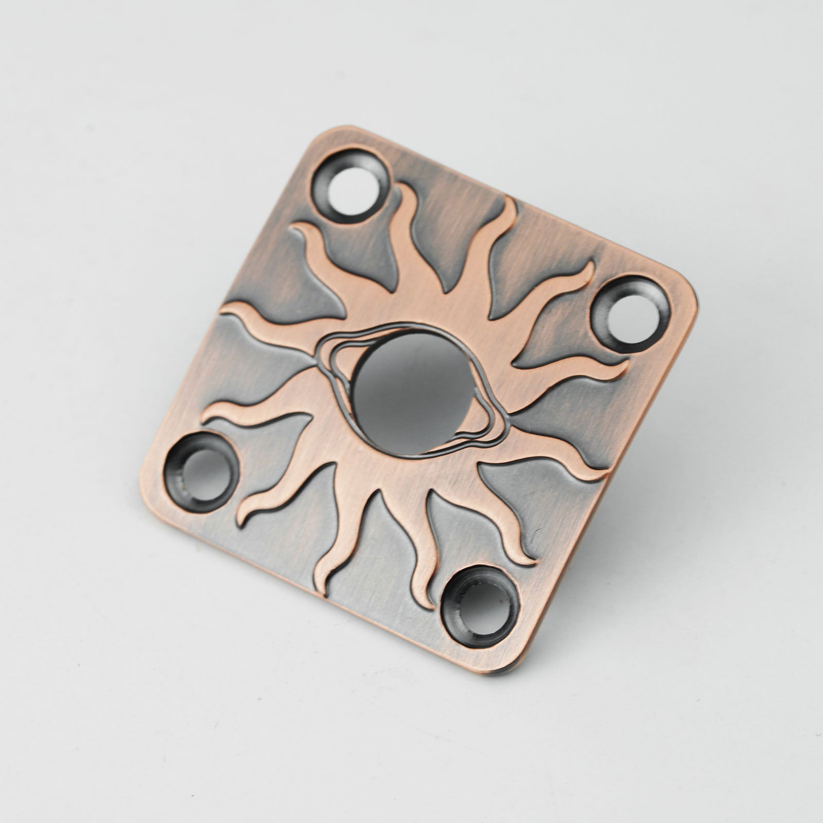 Square Curved Metal Jack Plate for Electric Guitar & Bass | Guyker