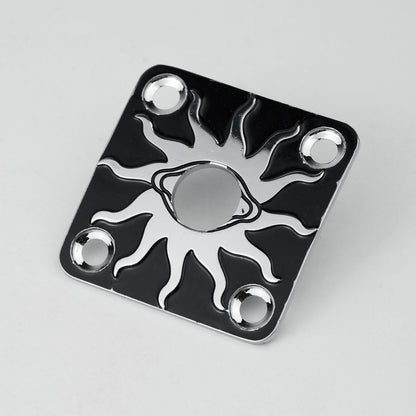 Square Curved Metal Jack Plate for Electric Guitar & Bass | Guyker