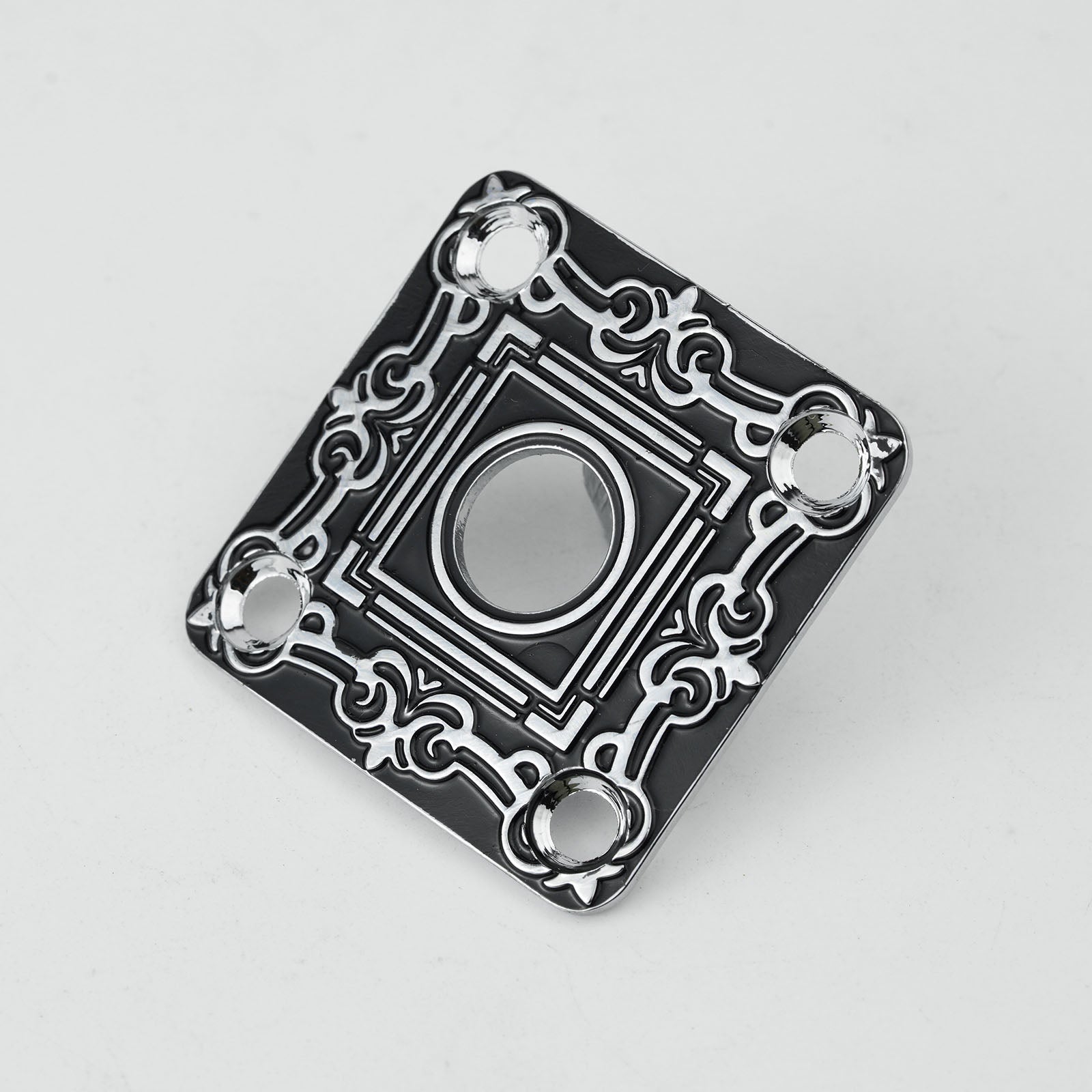 Square Curved Metal Jack Plate for Electric Guitar & Bass | Guyker