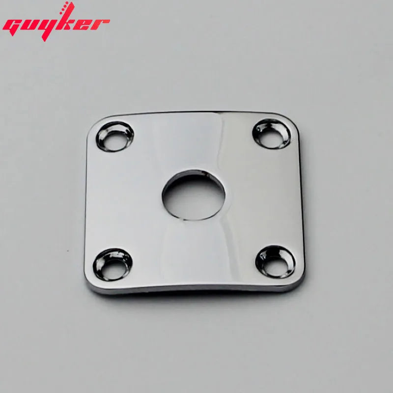 Square Curved Metal Jack Plate for Electric Guitar  | Guyker