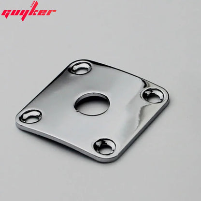 Square Curved Metal Jack Plate for Electric Guitar  | Guyker