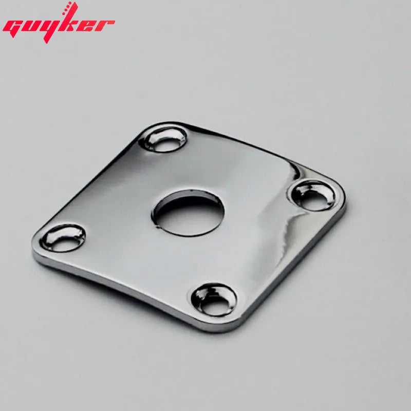 Square Curved Metal Jack Plate for Electric Guitar  | Guyker