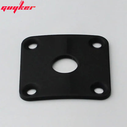 Square Curved Metal Jack Plate for Electric Guitar  | Guyker