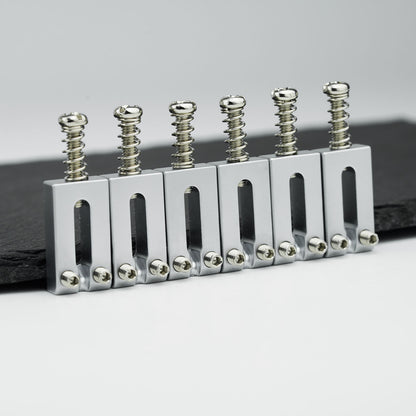 Stainless Steel Guitar Bridge Saddles 10.5mm / 10.8mm Spacing | Guyker