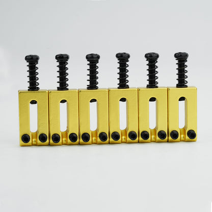 Stainless Steel Guitar Bridge Saddles 10.5mm / 10.8mm Spacing | Guyker