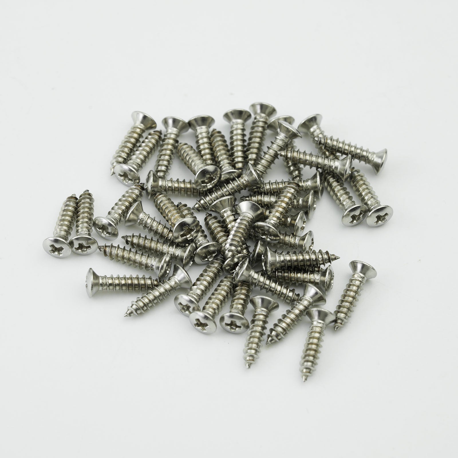 Stainless Steel Pickguard Screws 50pcs for Guitar & Bass | Guyker