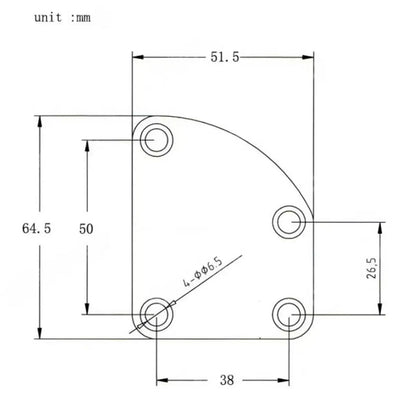 Street Style r Neck Back Mounting Plate Titanium Alloy | Guyker