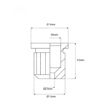 String-Through Body Ferrules for Electric Guitars Guyker 